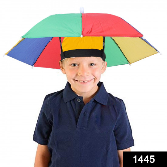 Nylon Fabric Hands Free Umbrella Hat