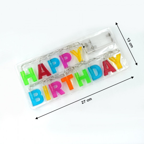 Plastic Happy Birthday LED Letters