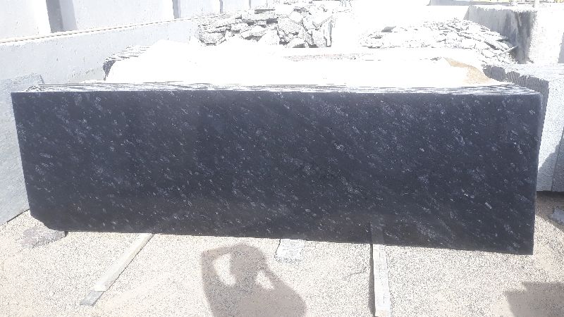 Rectangular Polished Black Bagera Granite, for Steps, Kitchen Countertops, Pattern : Cross