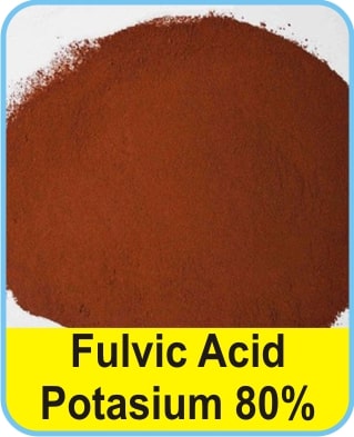 Fulvic Acid Potassium Powder, for Industrial, Color : Brown