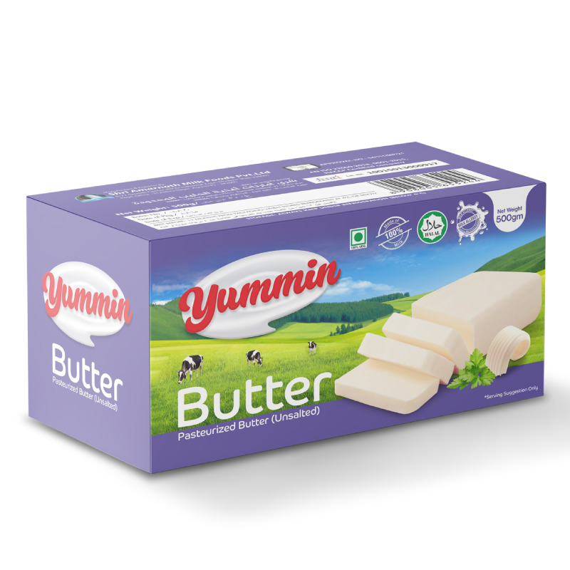 Unsalted Butter, for Cooking, Yummin, Certification : FSSAI