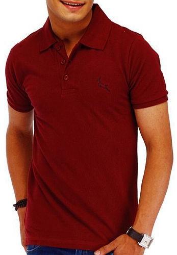 Plain Polyester Mens Polo T-Shirts, Occasion : Formal Wear