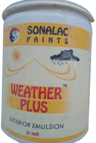 4L Weather Plus Emulsion Paint, Packaging Type : Bucket