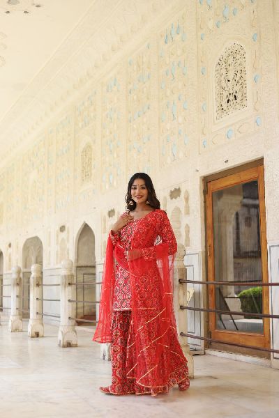 Cotton Sharara Suit Set