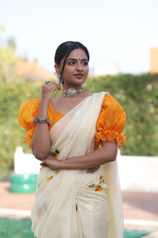 Details more than 78 short puff sleeve saree blouse best - noithatsi.vn