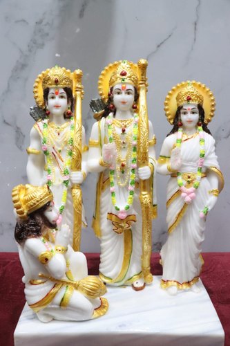 Polished Marble Ram Darbar Statue, for Dust Resistance, Shiny, Packaging Type : Carton Box