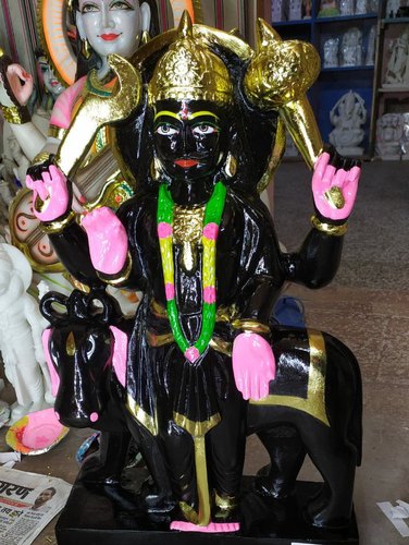 Polished Marble Shani Dev Statue
