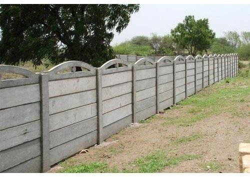 Cement Prefab Compound Wall, Color : Grey