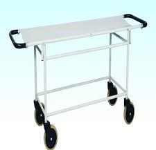 Stainless Steel Hospital Stretcher, Color : Silver
