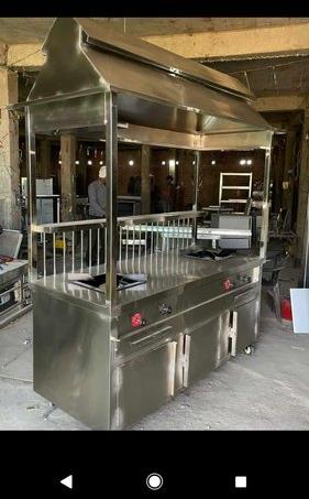 Stainless Steel Fast Food Stall, Grade : SS202 SS304