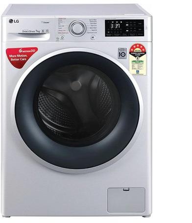 Fully Automatic Front Load Washing Machine, Color : Silver