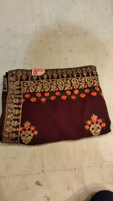 Thread and Zari Work Saree