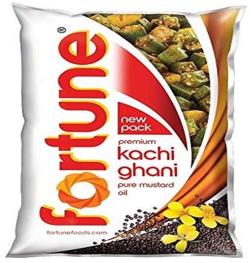Fortune Premium Kachi Ghani Mustard Oil, for Cooking, Form : Liquid