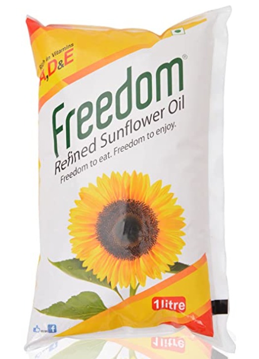 Organic freedom refined sunflower oil, for Eating, Baking, Cooking, Food, Human Consumption, Snacks