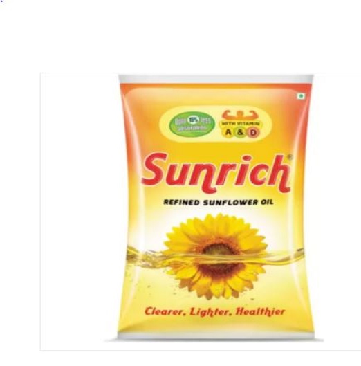 Organic Refined Sunrich Sunflower Oil, for Eating, Baking, Cooking, Food, Human Consumption, Snacks