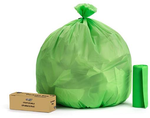 Green Plain Biodegradable Garbage Bag