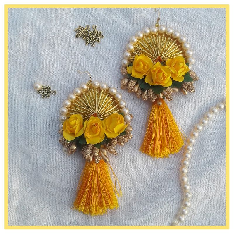Yellow Paper Flowers Haldi Jewallary, Style : Traditional