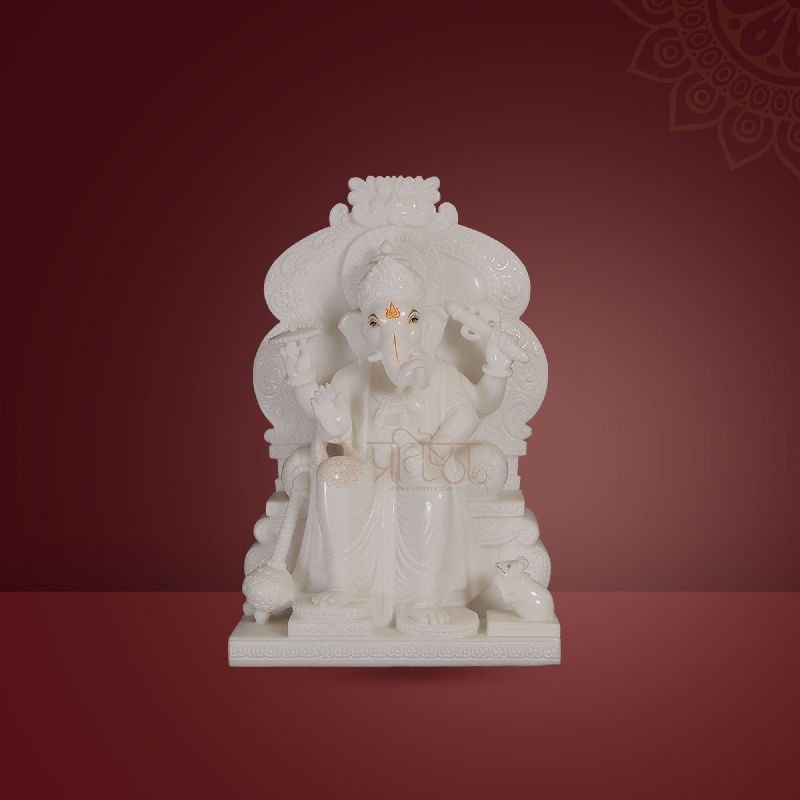 Pratistha Marble Ganesh GNP-13, Color : White