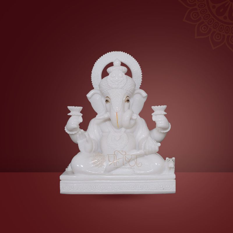 Pratistha Marble Ganesh GNP-41, Color : White