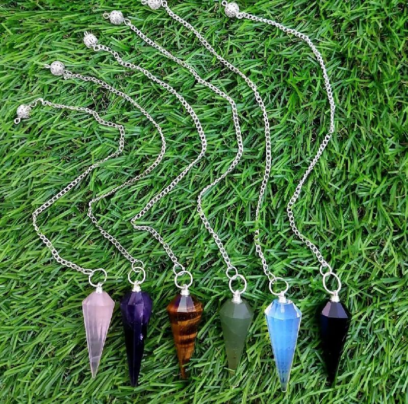 Polished Agate Stone Pendulum, for Jewellery Use, Size : 0-25mm, 25-50mm