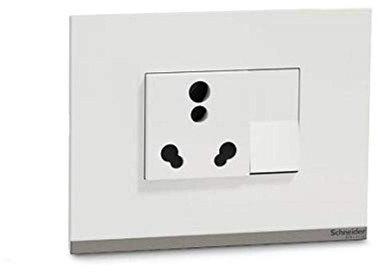 Plastic Modular Switch, Color : White