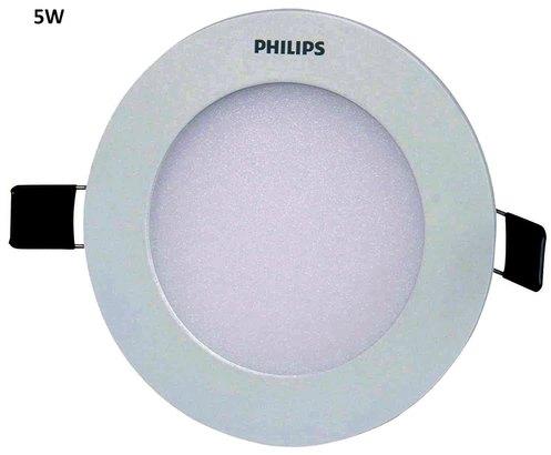 Warm White Round Metal Philips LED Downlight, Certification : ISO