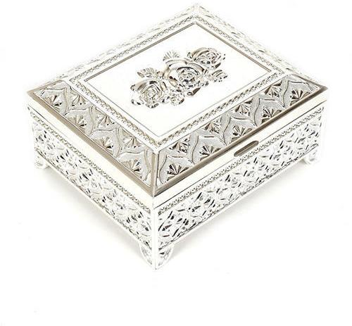 White Metal jewellery box, Shape : Square