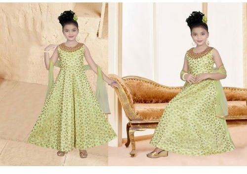 Kids Printed Anarkali Suits, Occasion : Party Wear