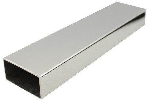 Polished Mild Steel Rectangle Pipes, Color : Silver