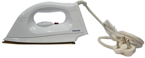 Philips Iron, Features : Reaches into tricky areas, Thermostatic control, Swivel Cord