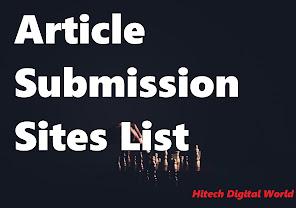 Free article submission sites