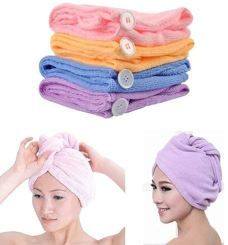 Microfiber Hair Towel Wrap, Size : Free Size