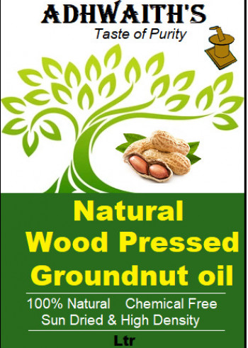 Cold pressed groundnut oil