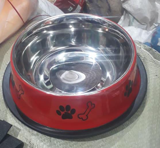 Stainless steel Pet Feeding Bowl, Shape : Round