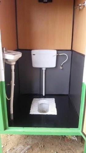 Iron MS Portable Toilet, Size : 4 x 4 ft