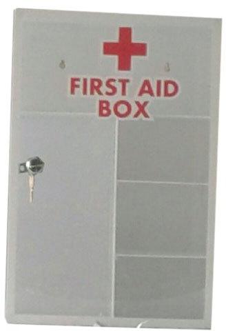 Acrylic First Aid Box, Color : White