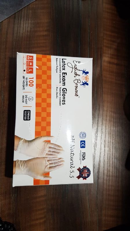 Plain latex medical exam gloves, Feature : Easy To Wear, Fine Finish, Skin Friendly, Soft Texture