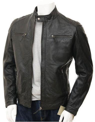 Mens Leather Jacket, Size : Small, Large, XL, Medium