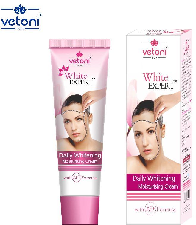 Vetoni White Expert Daily Whitening Cream, Packaging Type : Plastic Tube