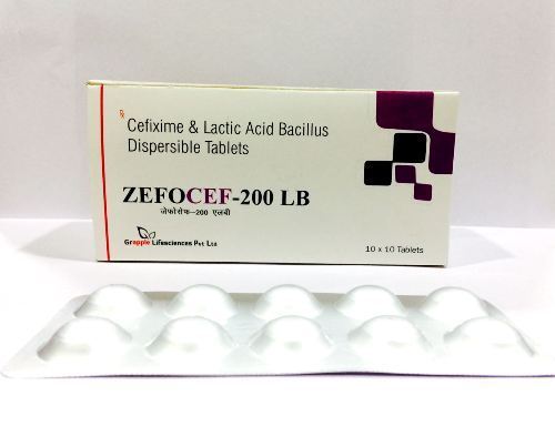 Cefixime and Lactic Acid Bacillus Dispersible Tablet