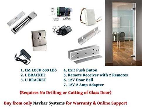 Electro Magnetic Door Lock for Single Door with all given accessories