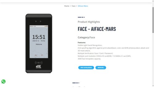 ESSL AI-Face Mars Face Recognition Attendance System