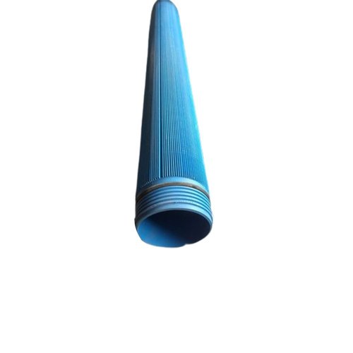 PVC Ribbed Screen Casing Pipe, Color : Blue