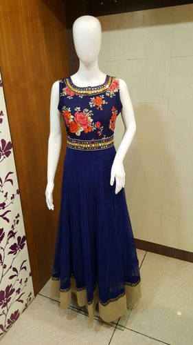 Designer Anarkali Printed Suit