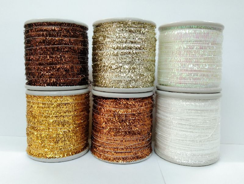 Viscose Tinsel Yarn, Packaging Type : Roll