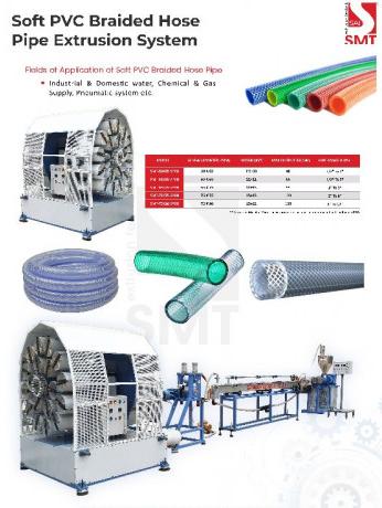 Soft PVC Braided Hose Pipe Extrusion System