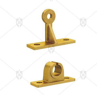 UMI Products Polished Brass Earthing Rod Bracket, for High Tensile, High Quality, Pattern : Plain
