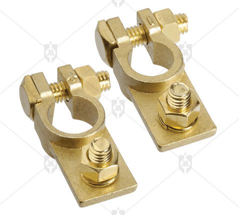 BT 23 Flat Brass Battery Terminals