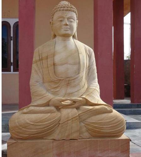 Teakwood Buddha Statue, for Temple