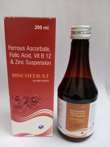 Ferrous ascorbate folic acid syrup, Packaging Size : 200 ml